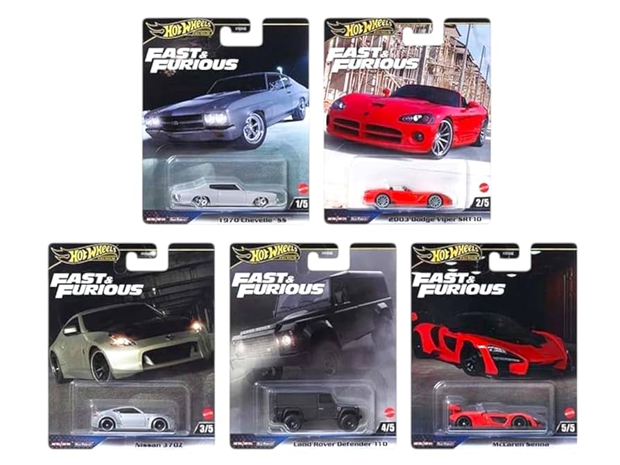 Amazon.com: Hot Wheels Fast & Furious Premium Die-Cast Cars
